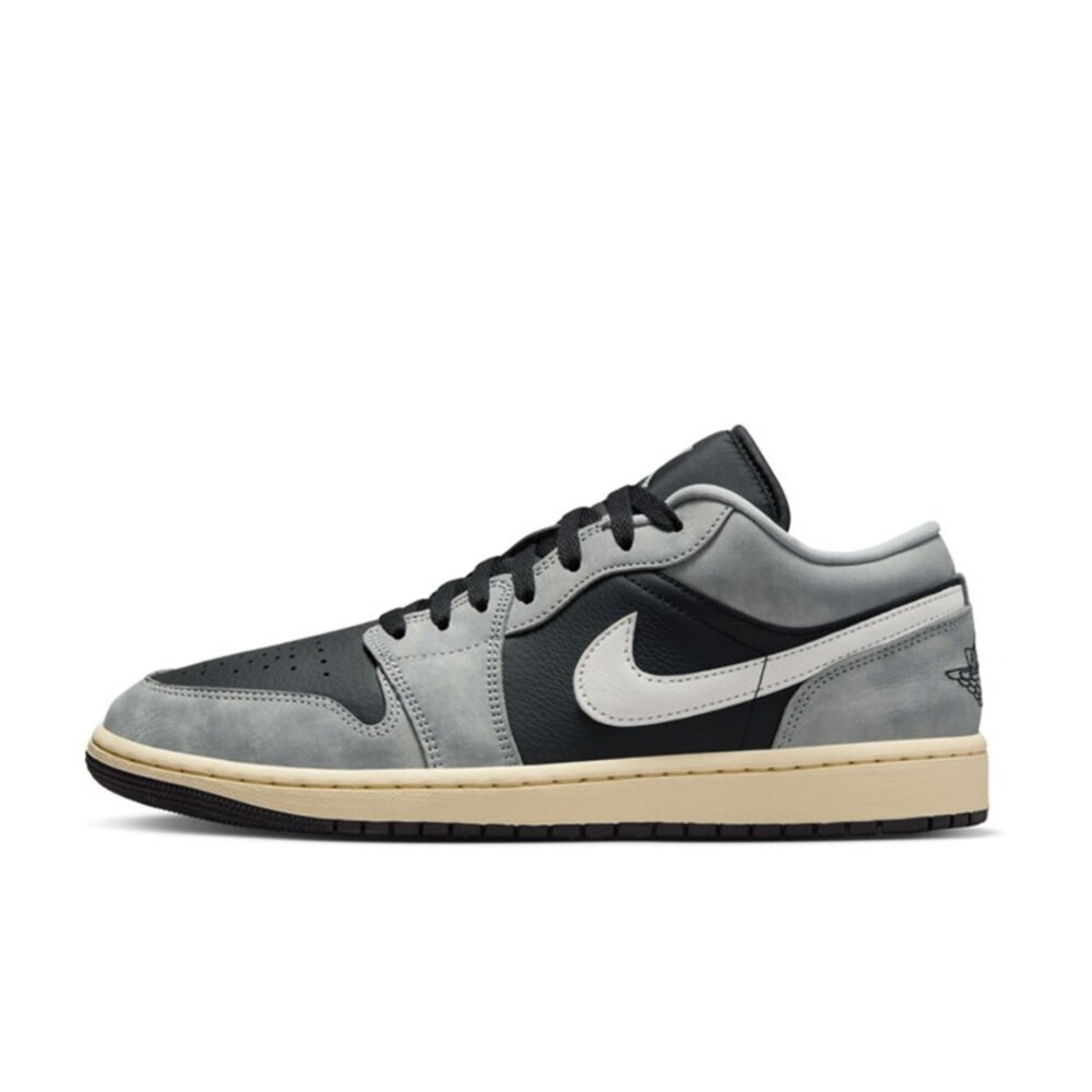 Nike Air Jordan 1 Low Light Smoke 麂皮灰黑 HQ2010-012
