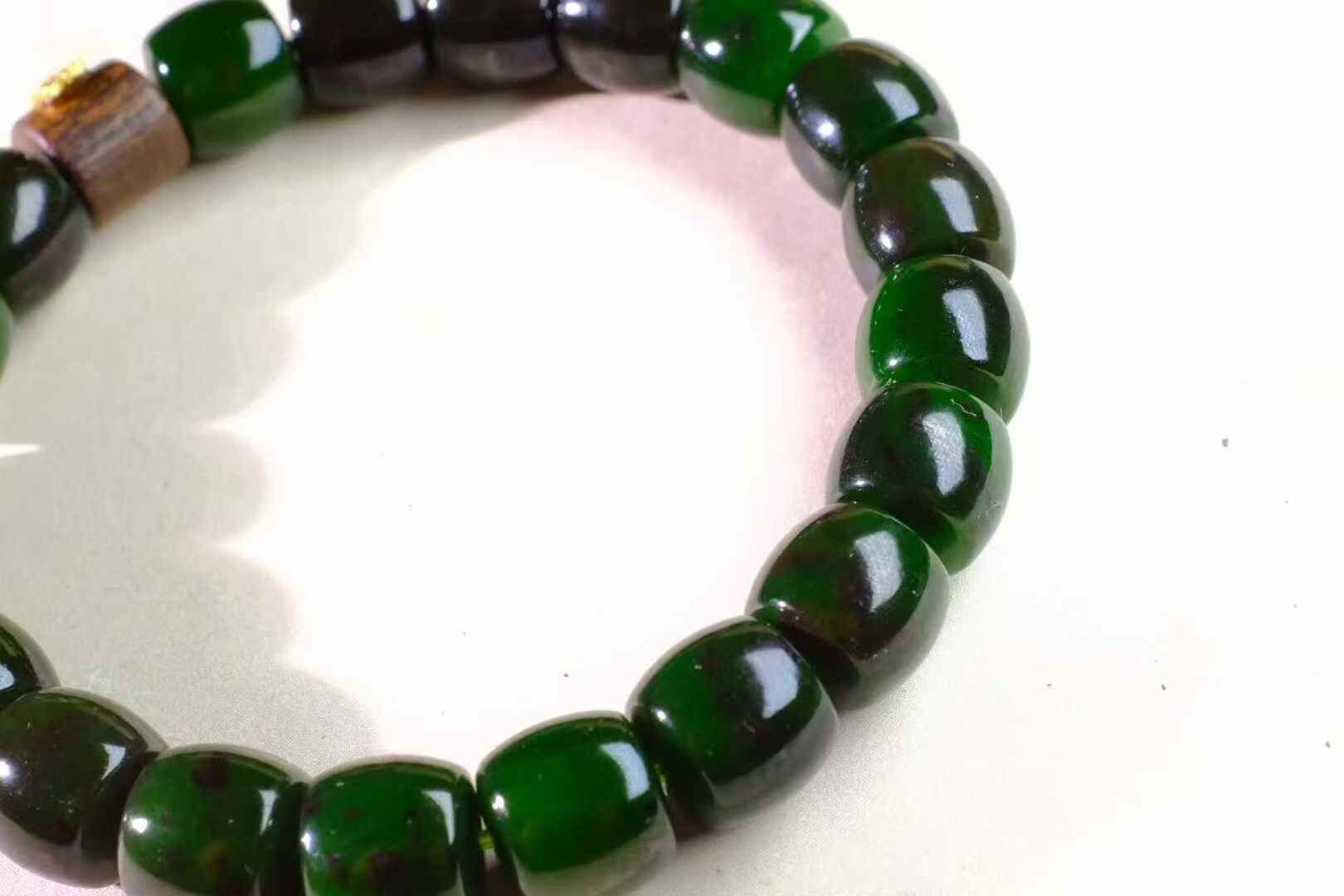 723734 和田玉碧玉七號礦手串