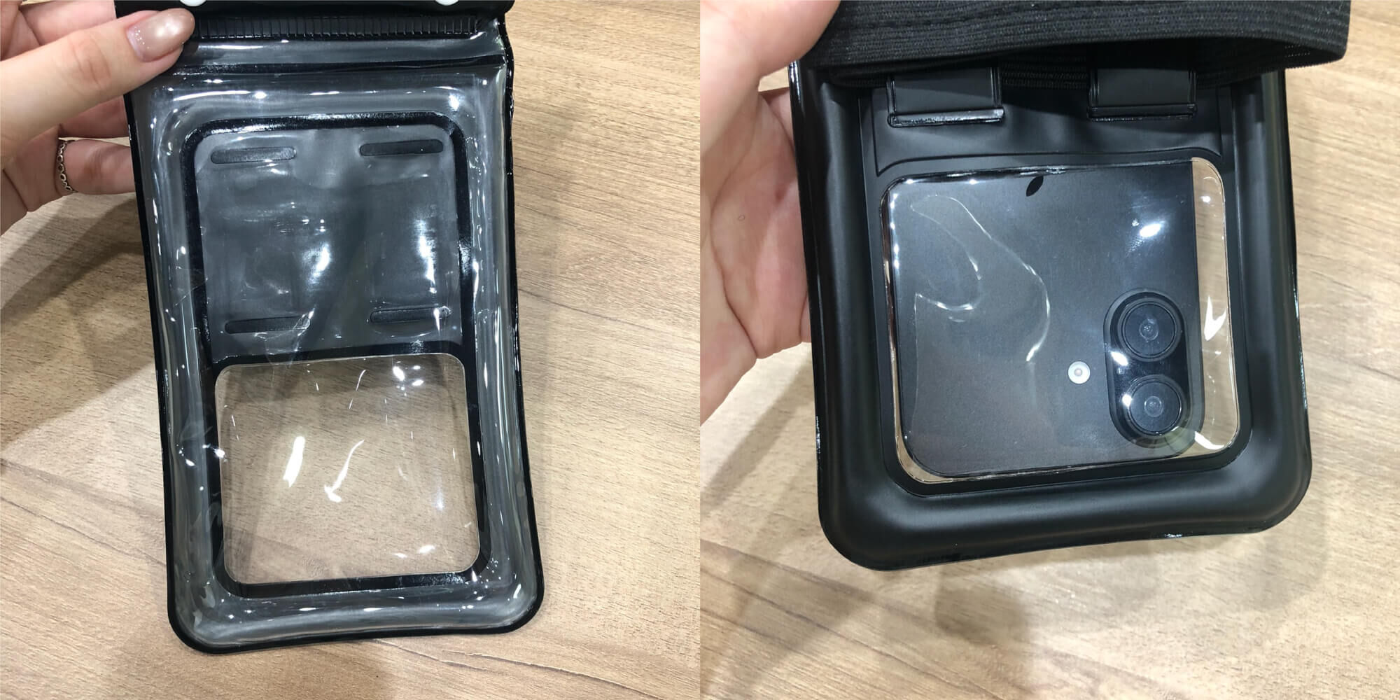 6.5吋漂浮防水袋背面相機視窗設計，可直接拍照不拆袋｜殼老爹 Cloud Shop
