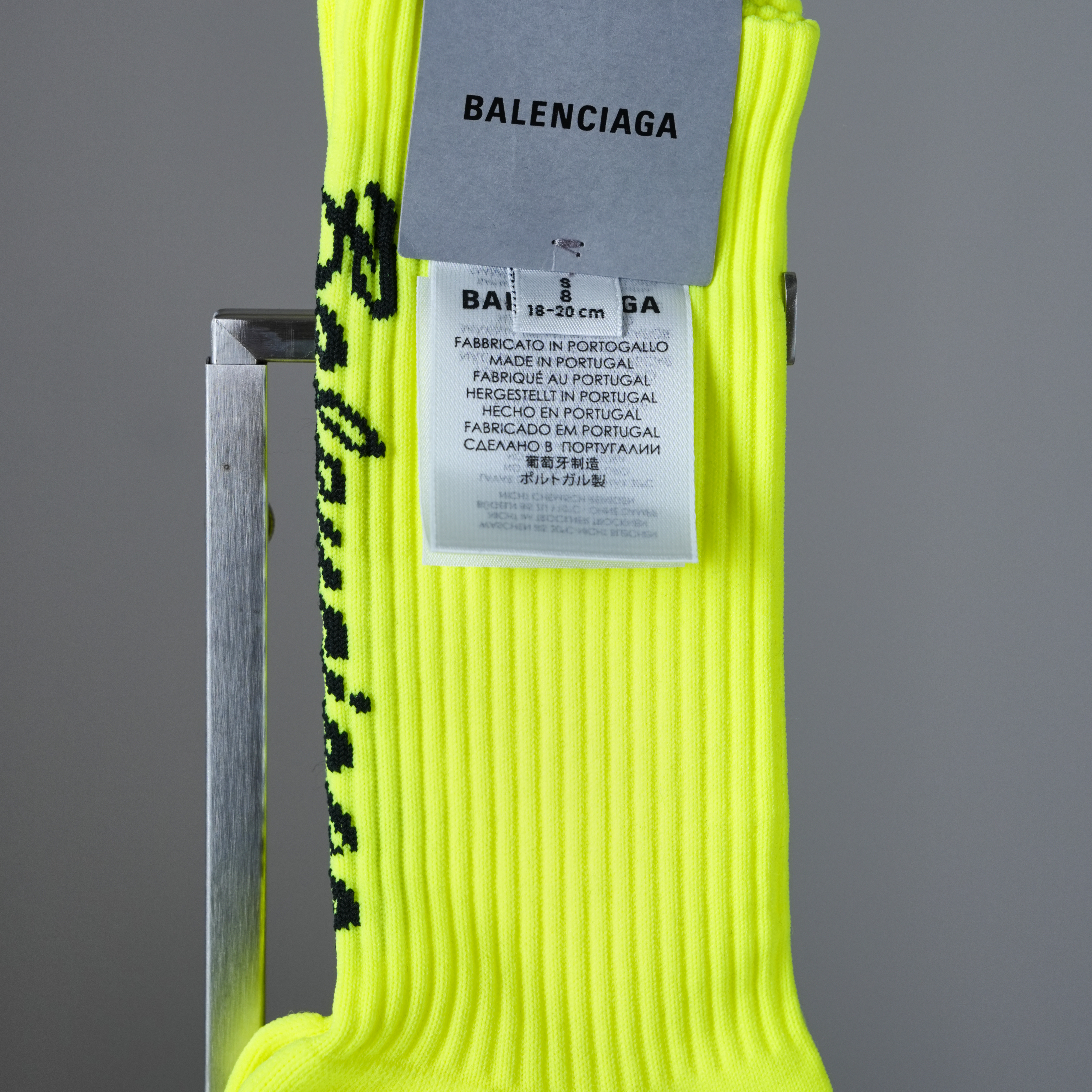 BALENCIAGA 螢光綠長襪