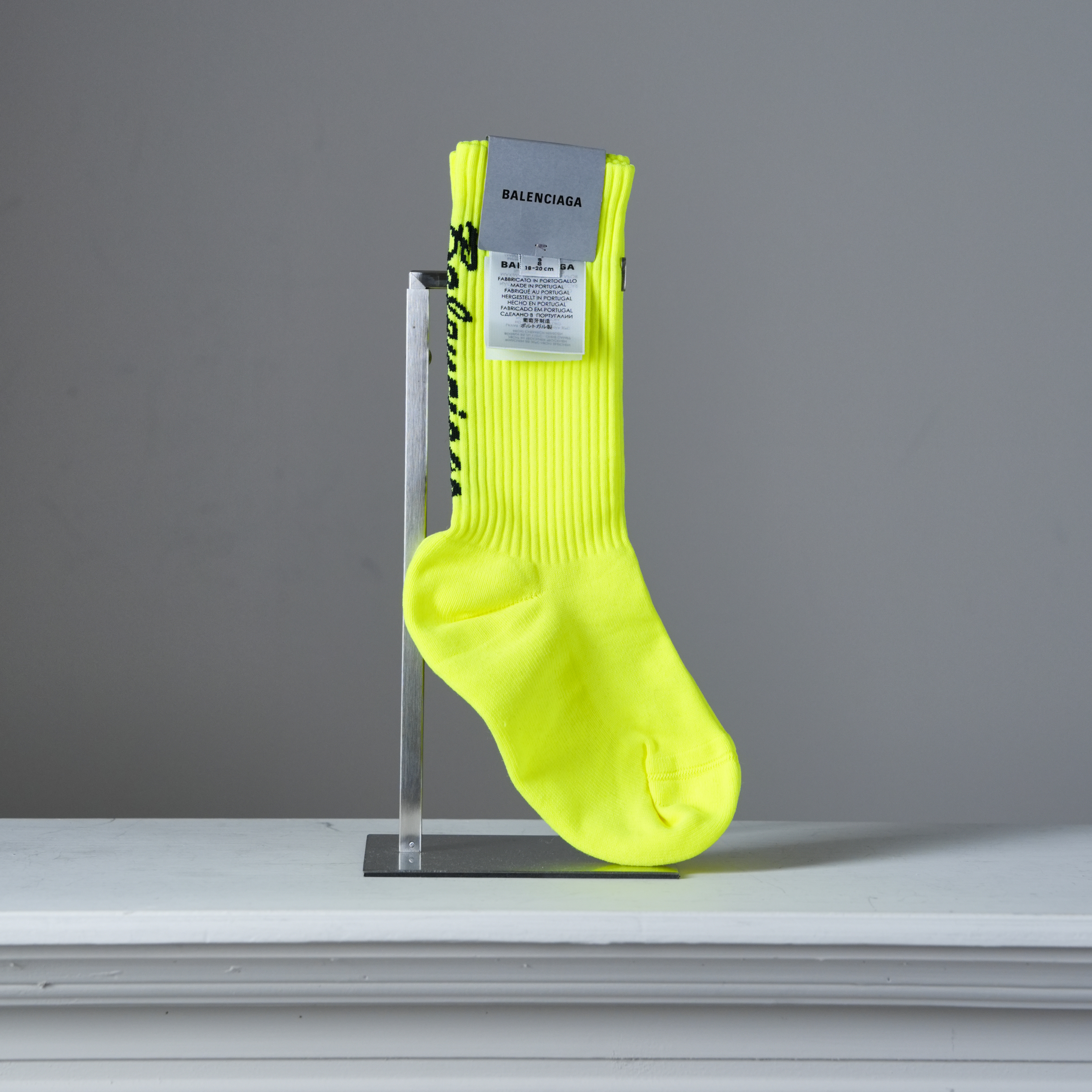 BALENCIAGA 螢光綠長襪