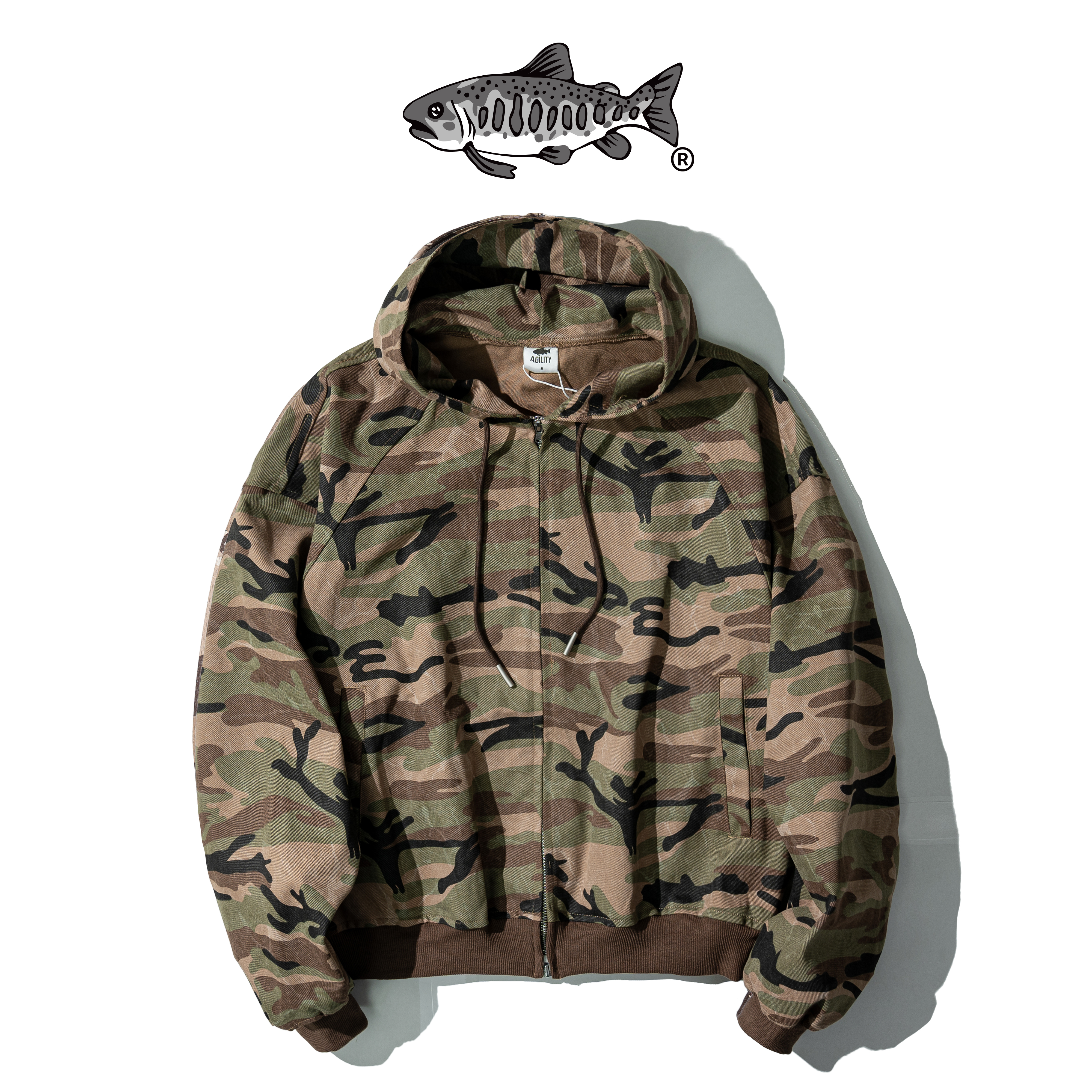 AGILITY Camo Zip Hoodie 迷彩 連帽外套 [HC88]