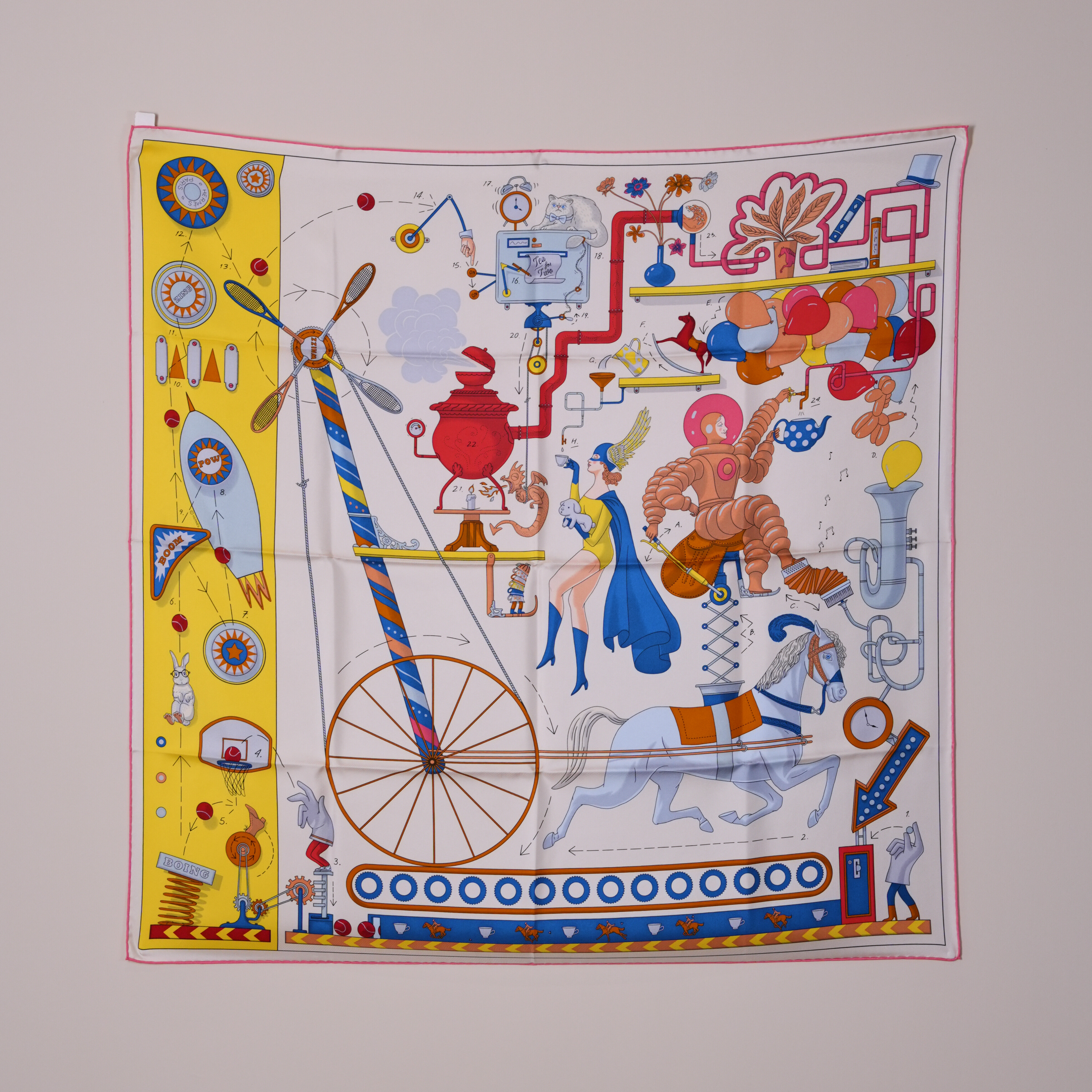 Hermes 下午茶絲巾