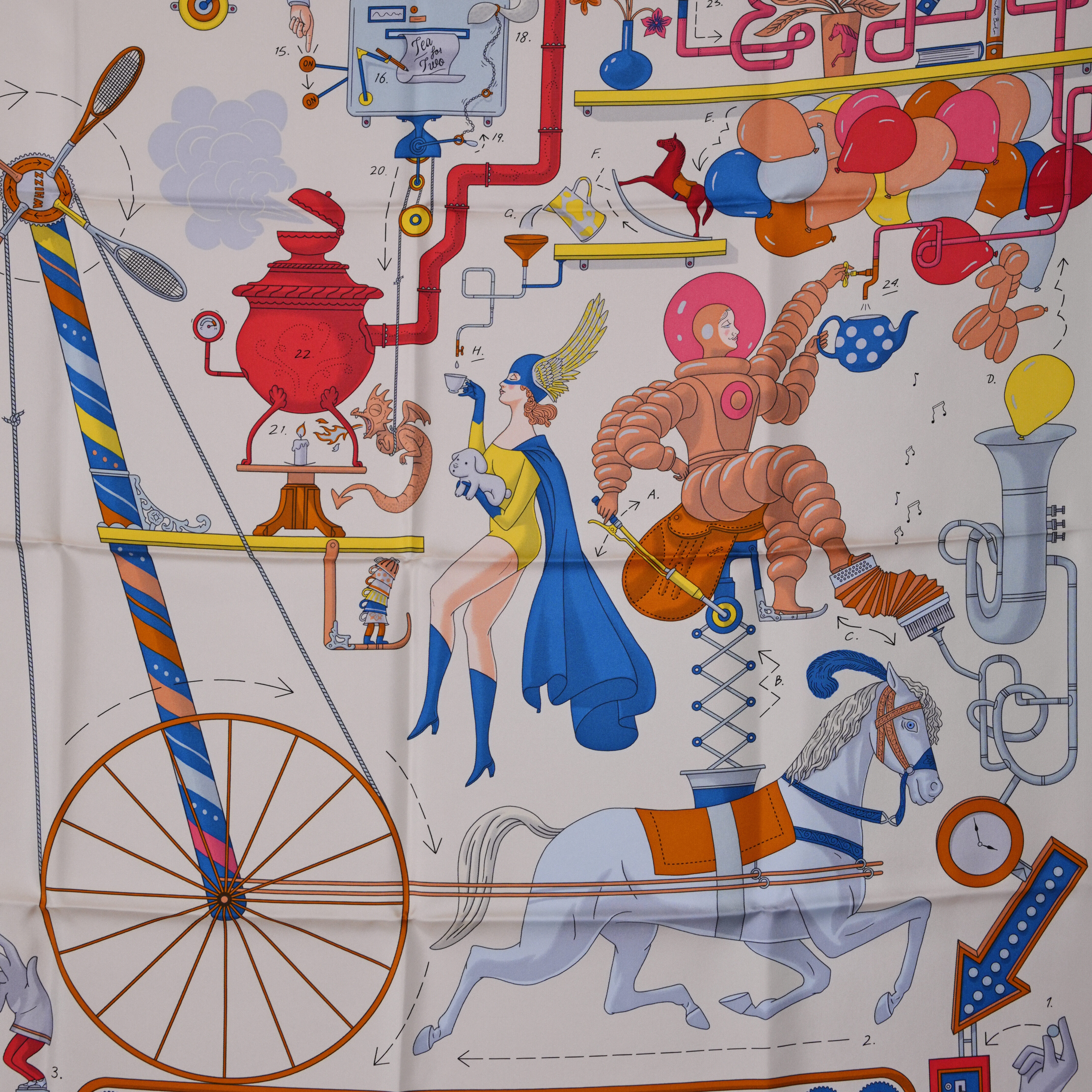 Hermes 下午茶絲巾