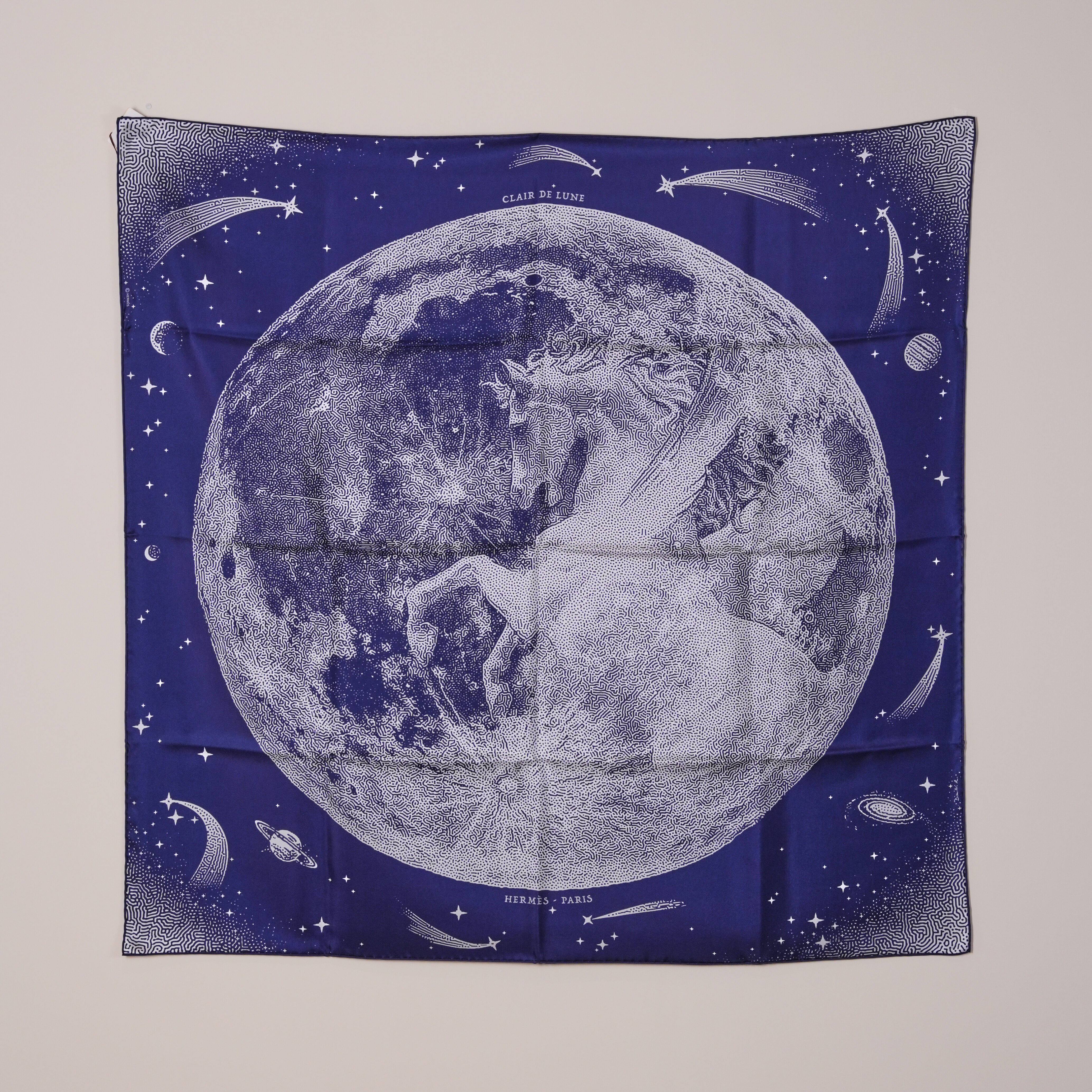 Hermes 月球絲巾