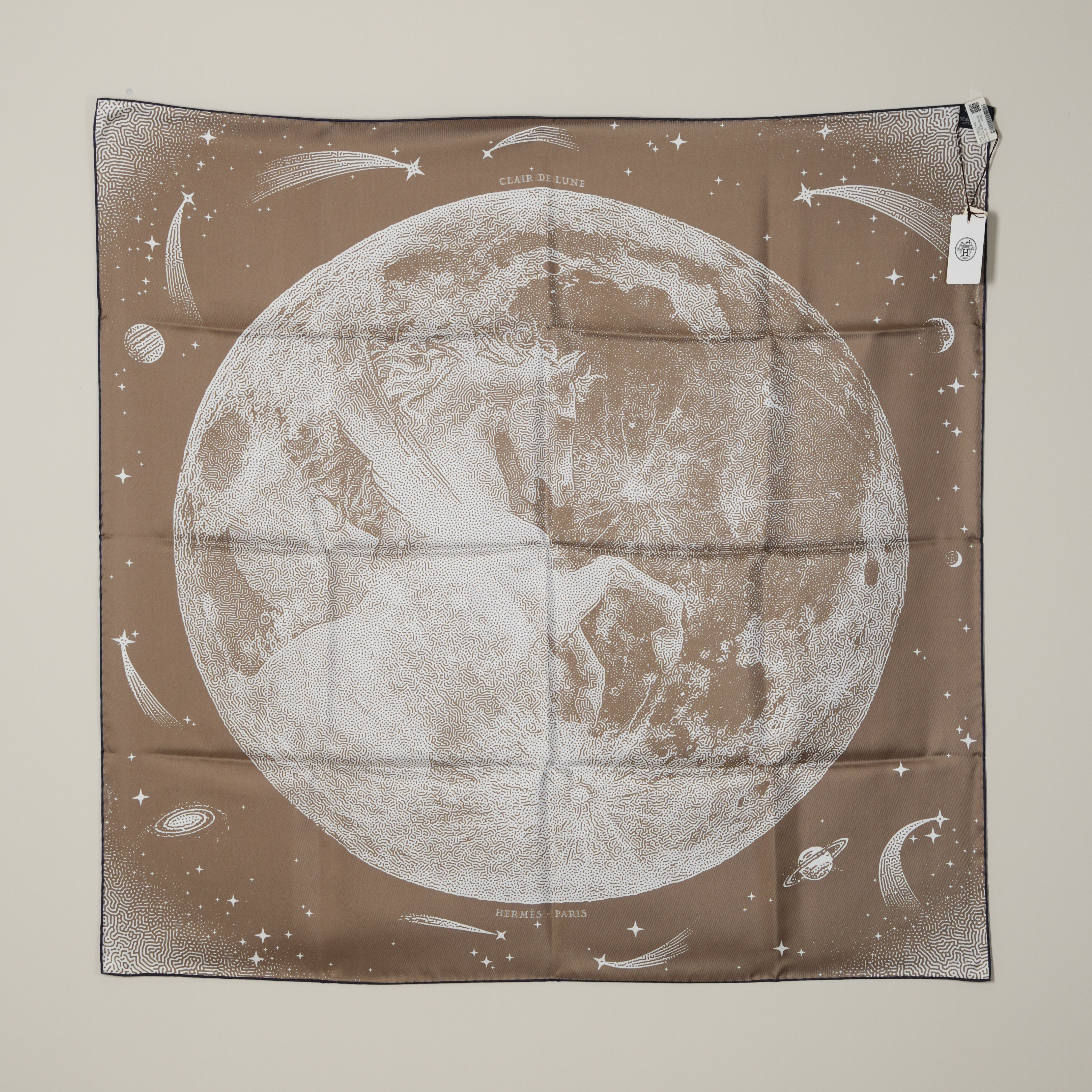 Hermes 月球絲巾