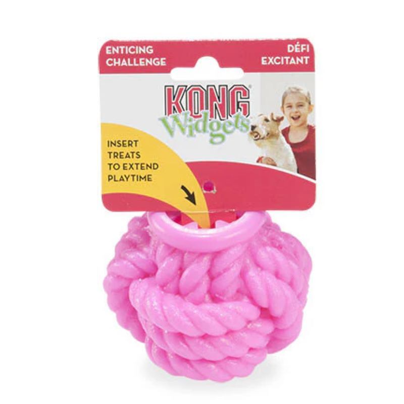 【寵物陪伴、抗憂鬱玩具】KONG 結繩工具球(粉)