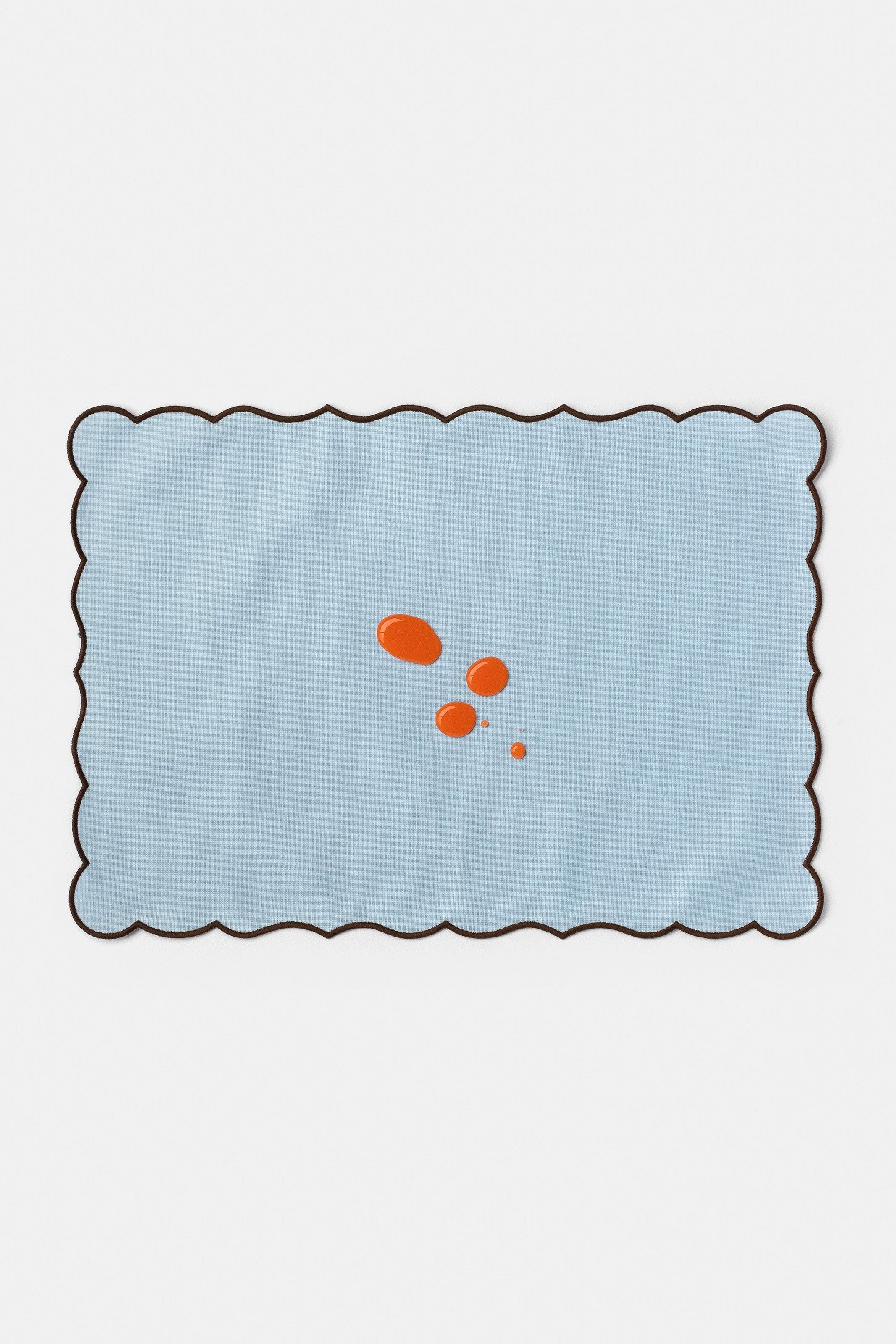 Lido 亞麻餐墊＿藍灰/咖啡