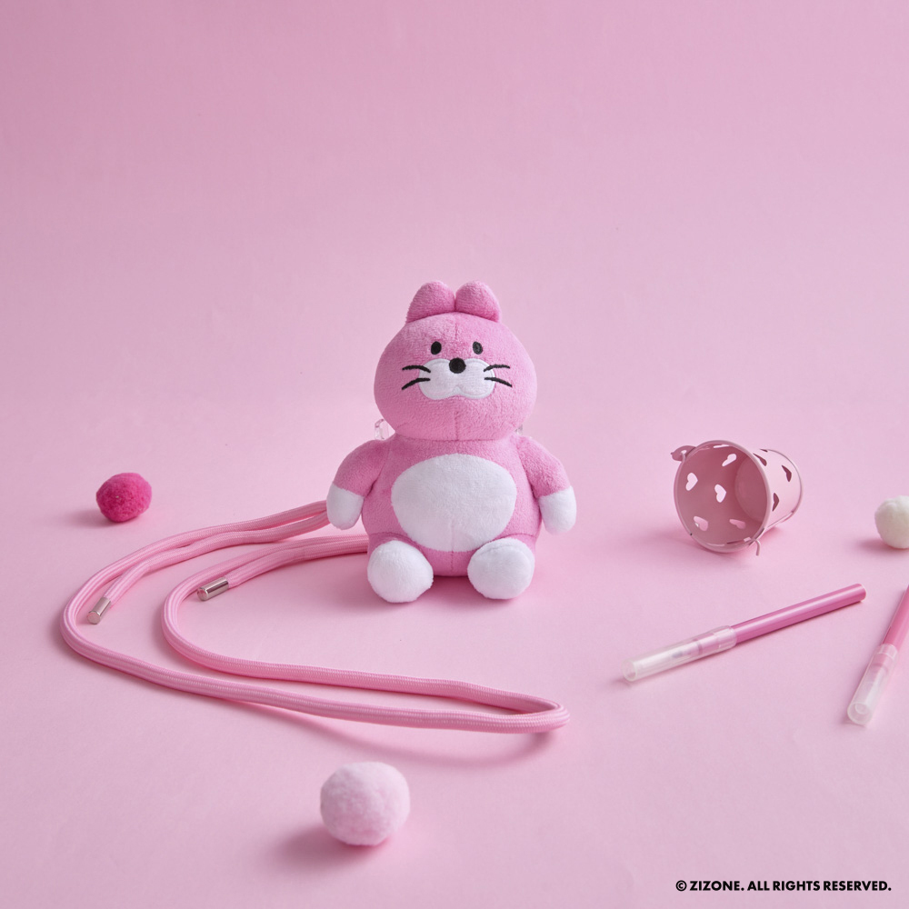 【 ZIZONE 】絨毛手機掛繩