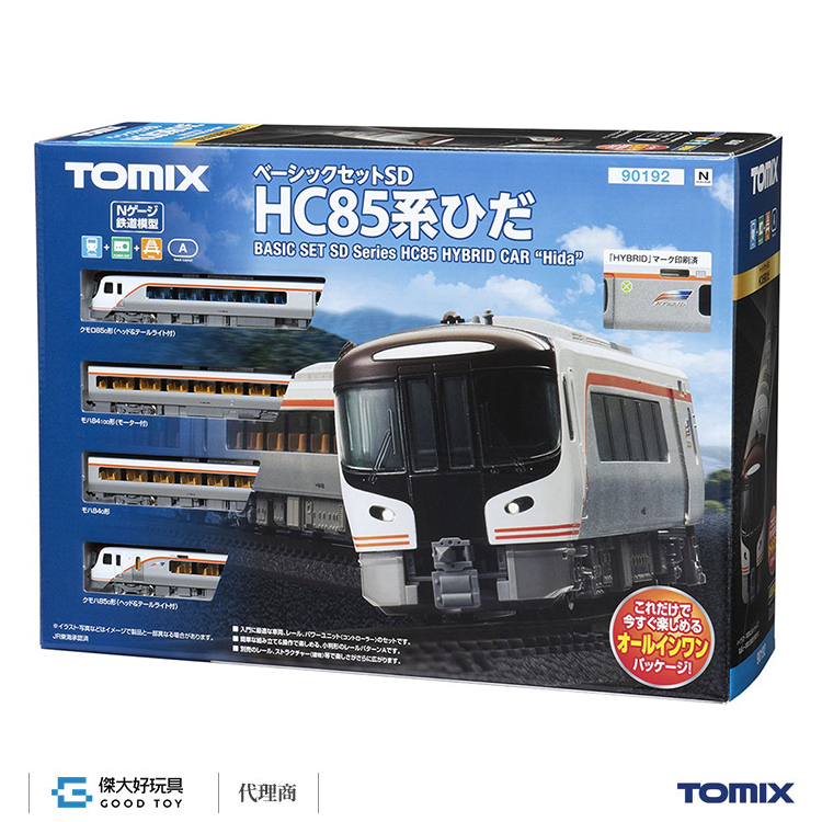 TOMIX 90192 Basic Set SD Series HC85 `Hida` (4-Car Set) (Track Layout Pattern A)