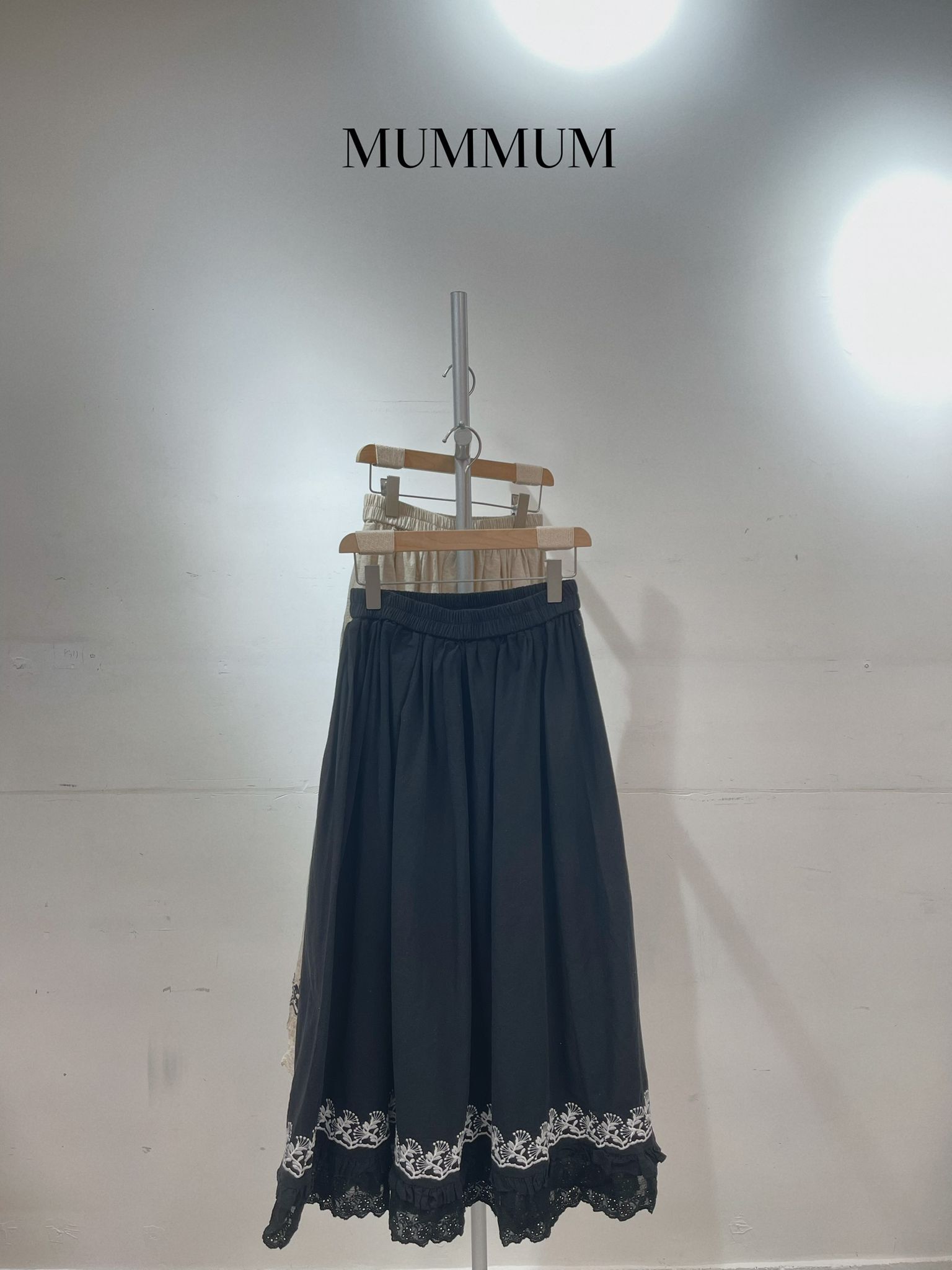 03554a/精美刺繡花麻質裙26-54/50/33