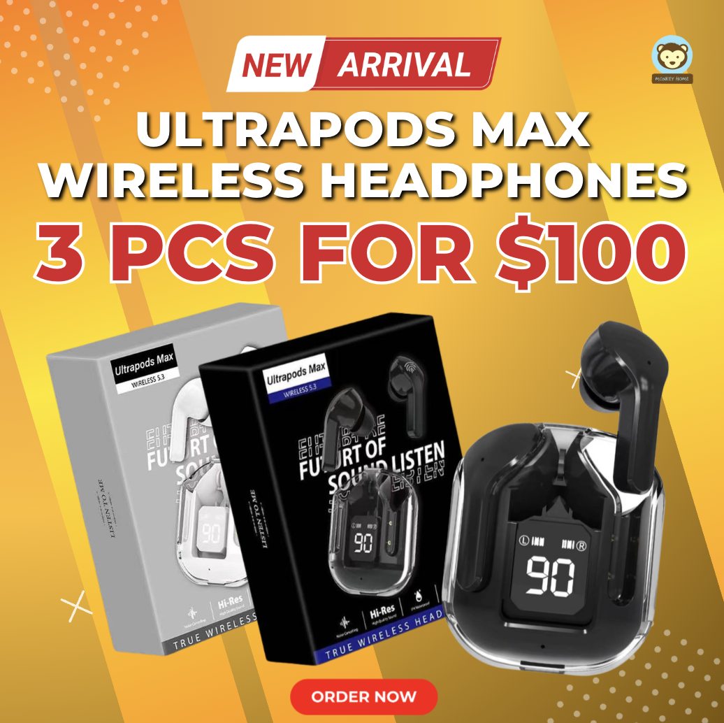 Ultrapods Max Wireless Headphones (3 for $100)