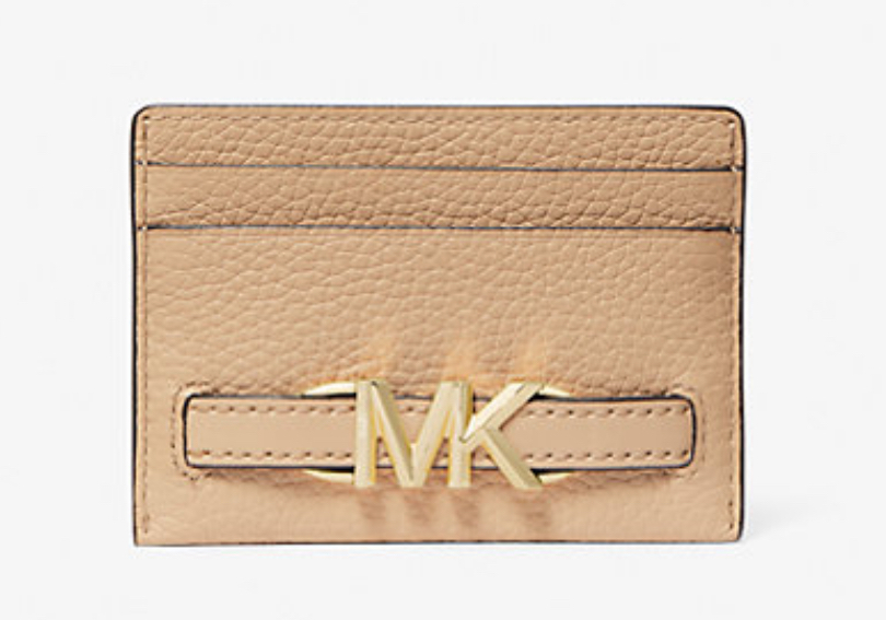 [S] MICHAEL KORS 35S3G6RD3L REED LG CARD HOLDER LEATHER,CAMEL, 196163779195 (SMK769)