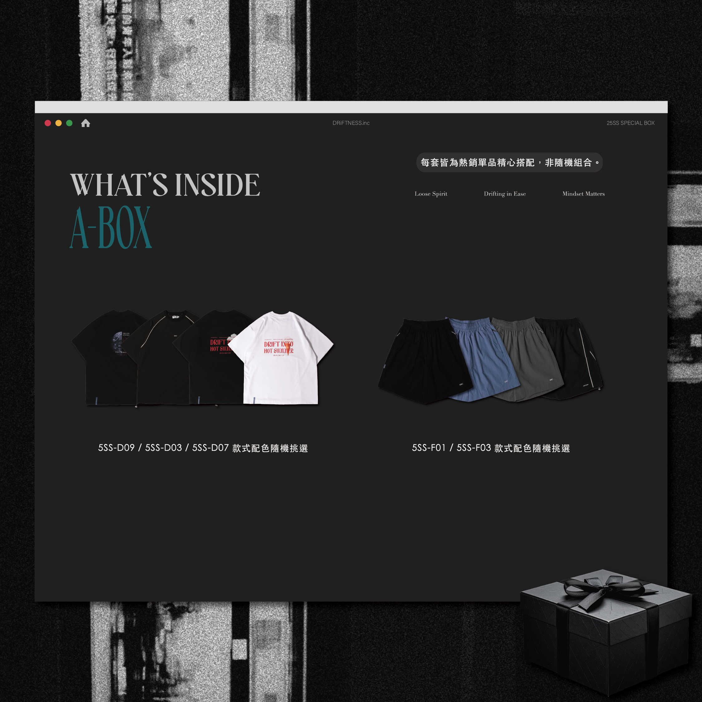 DRiFTNESS 25SS SPECIAL PROJECT | A-BOX