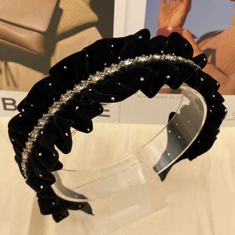 Velvet Rhinestone Starry Headband