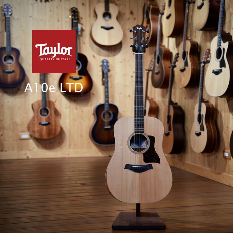 Taylor A10e LTD 烘烤雲杉 面單 夏威夷相思木背側板 X Bracing 附原廠琴袋 墨廠 Academy A10e