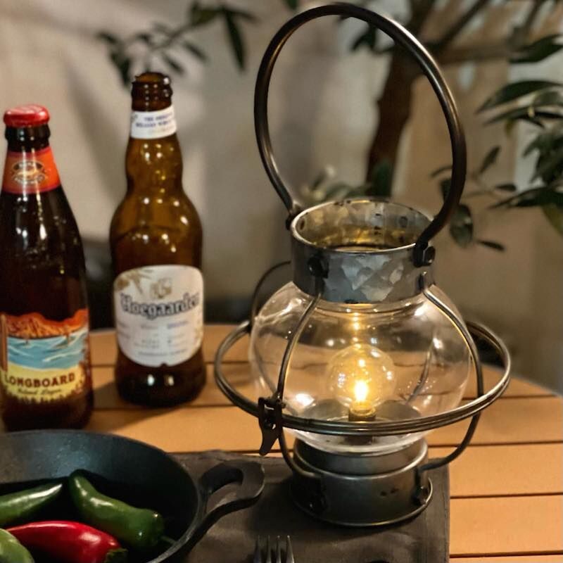 鐵製復古造型LED燈籠燈∣工業風系列 圓型∣日本 DULTON