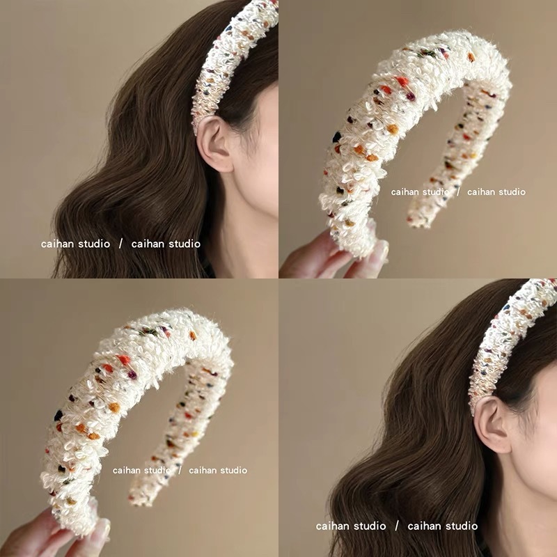 Cookie Dots Colorful Yarn Wrapped Headband