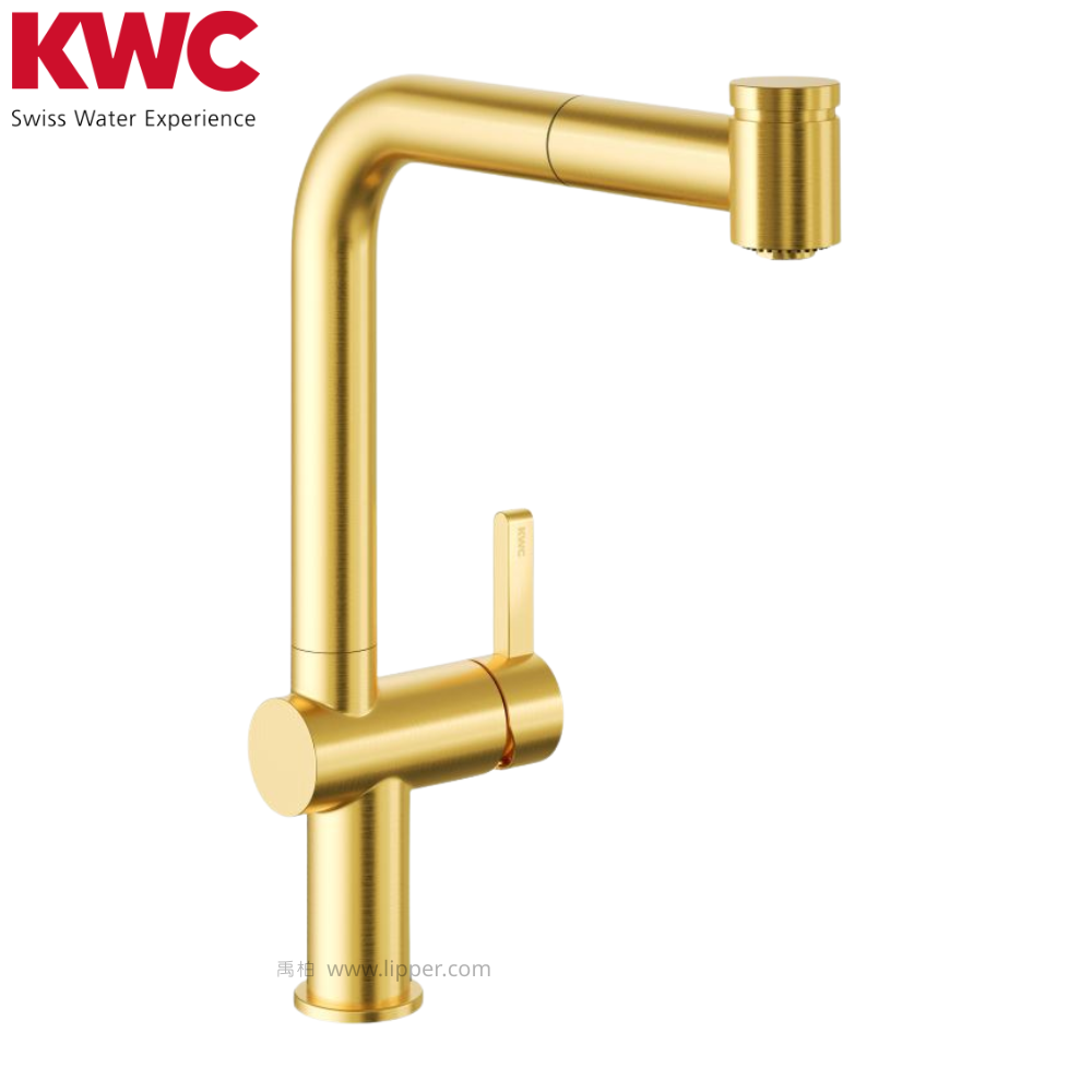 KWC BEVO E 金色廚房龍頭 (有花灑) 10.531.003.577