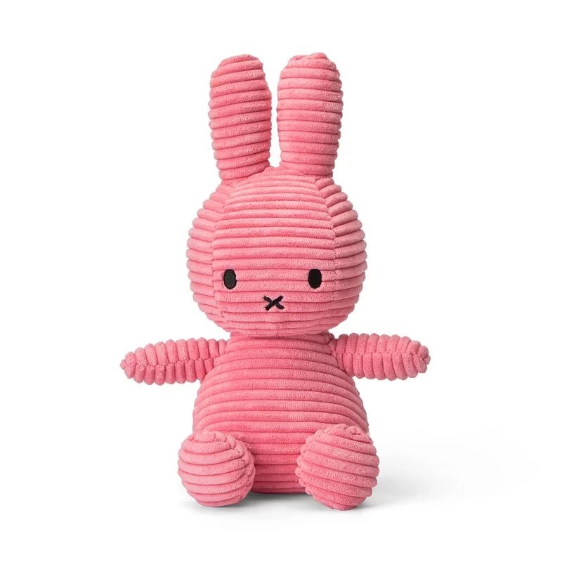 BON TON TOYS｜Miffy米菲兔ECO燈芯絨填充玩偶-泡泡粉 23cm
