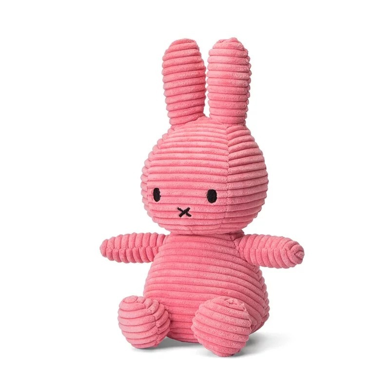 BON TON TOYS｜Miffy米菲兔ECO燈芯絨填充玩偶-泡泡粉 23cm