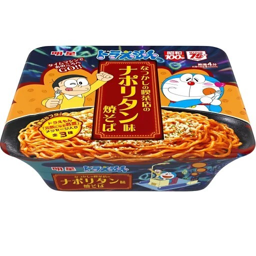 日本 明星 哆啦a夢懷舊喫茶店 拿坡里味燒炒麵 116g
