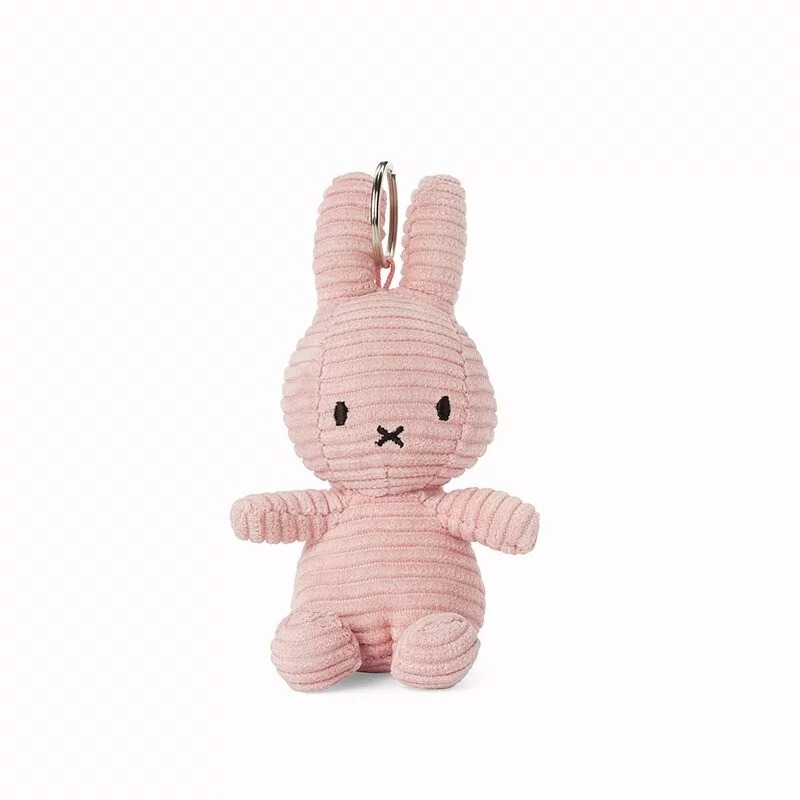 BON TON TOYS｜Miffy米菲兔ECO燈芯絨鑰匙圈-粉 10cm