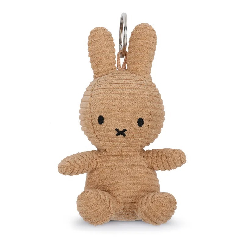 BON TON TOYS｜Miffy米菲兔ECO燈芯絨鑰匙圈-奶茶 10cm