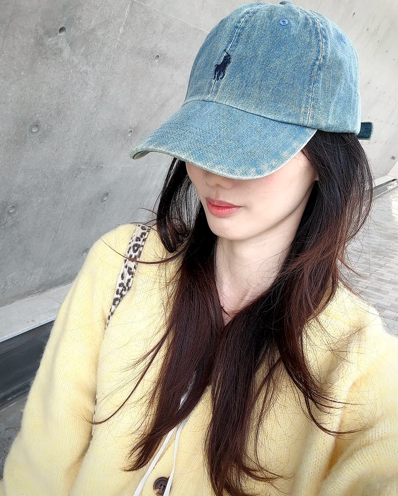 (韓國連線)Polo - 刺繡牛仔cap 男女同款