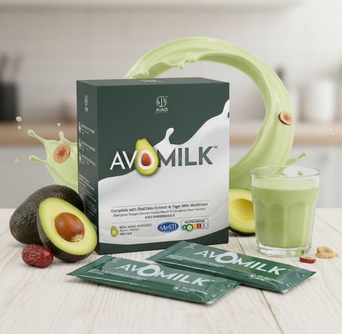 牛油果豆奶 (1盒 含15小包獨立包裝) 沖溫水即可! 食用期到2027年11月 #牛油果奶 加入虎靈芝,紅棗