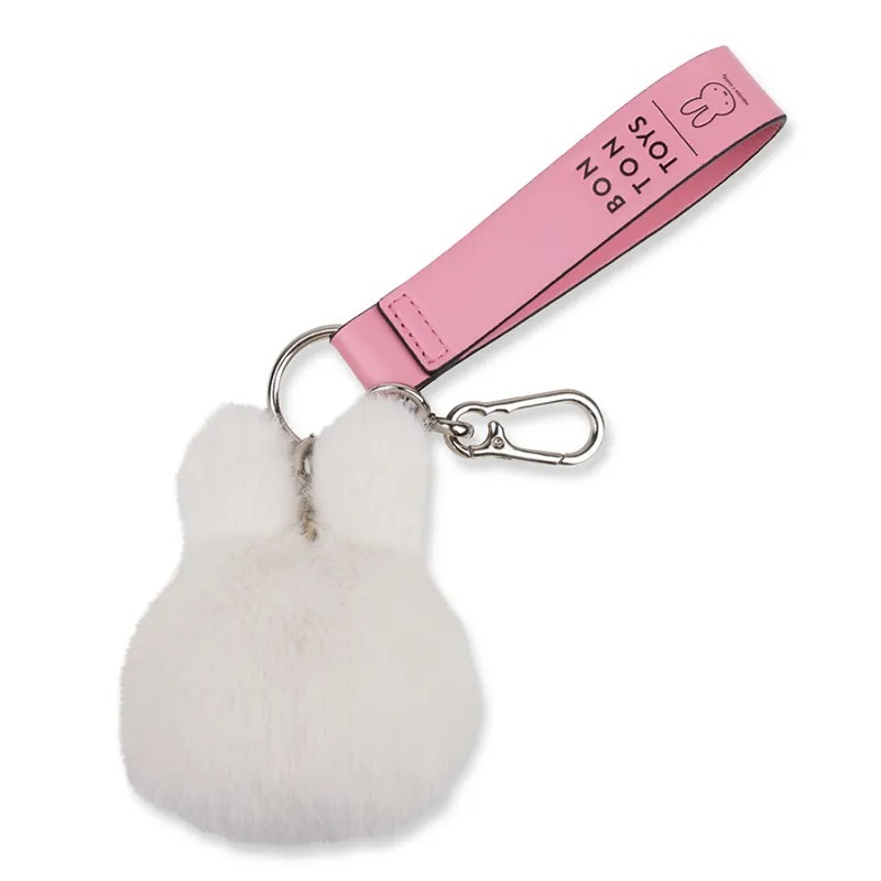 BON TON TOYS｜Miffy米菲兔環保毛絨背包吊飾-象牙白 11cm