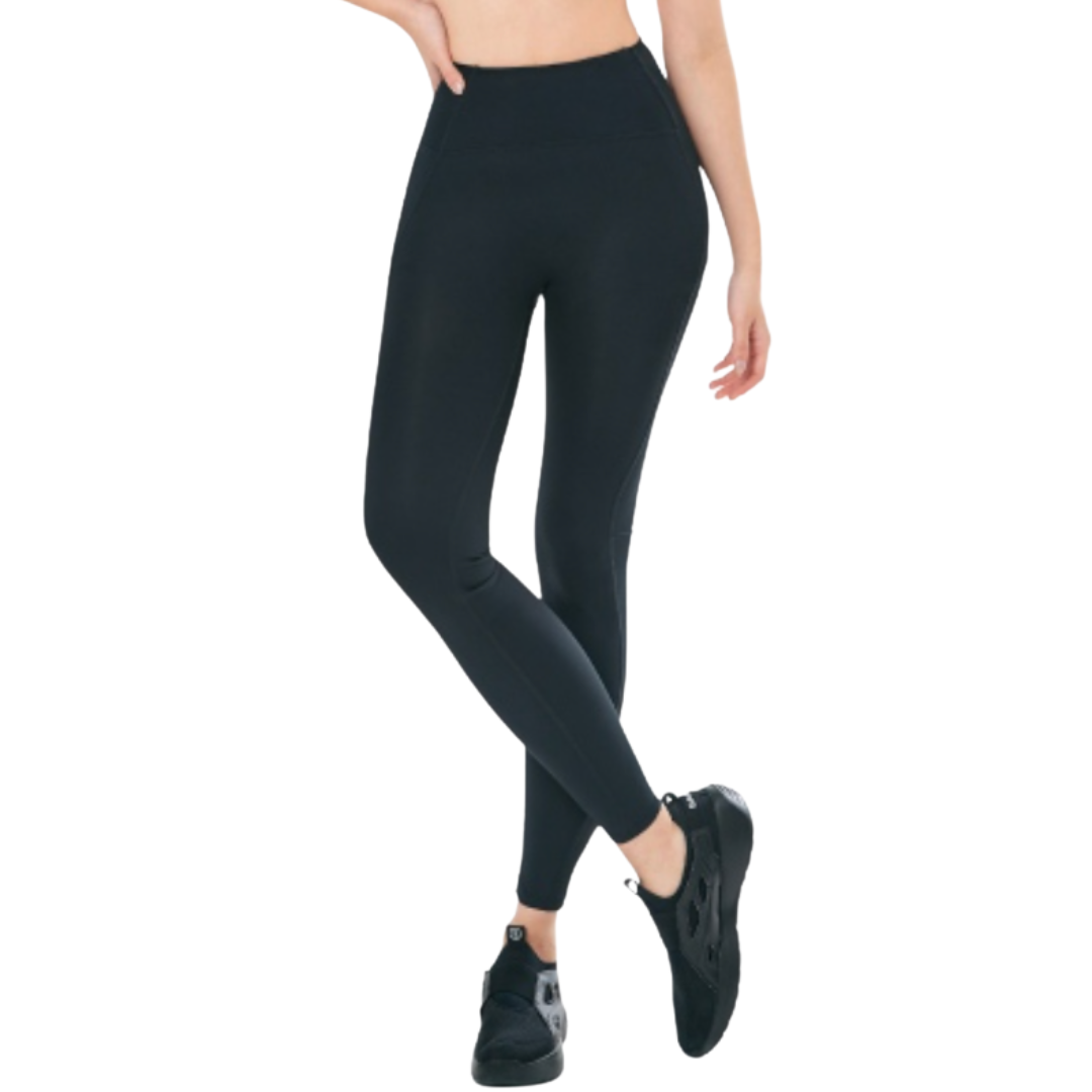 ▲BARREL ESSENTIAL 女款素色防曬長褲 後腰小圓logo -黑色