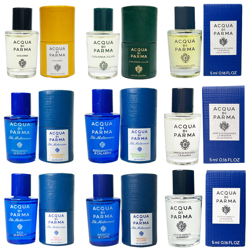 ACQUA DI PARMA 帕爾瑪之水 克羅尼亞/阿瑪爾菲無花果/西西里青橘/帕納里加州桂 5ml 小香 - 多款任選