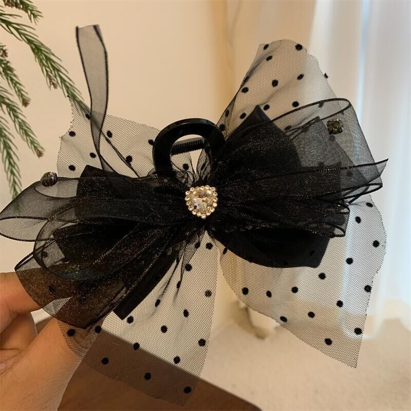 Runaway Princess Double-Sided Mesh Bow Hair Claw