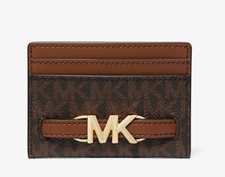 [S] MICHAEL KORS 35S3G6RD3B REED LG CARD HOLDER,BROWN, 196163779096 (SMK637)