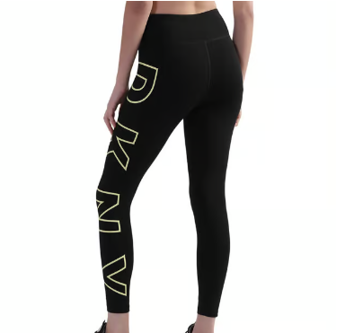 [S] DKNY OUTLINE LOGO LEGGING,LIGHT YELLOW, DP1P1960-AXP [FINAL SALE] (SD563)