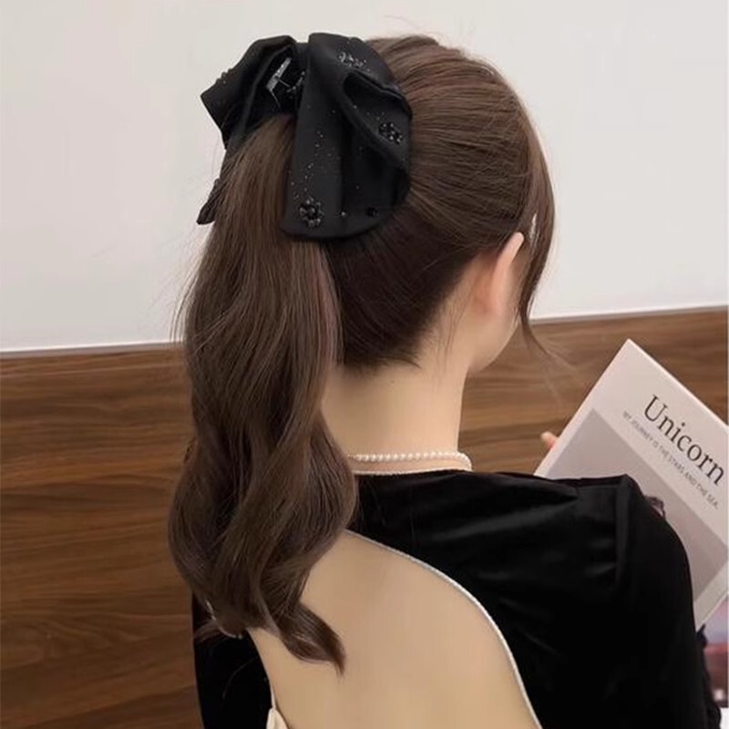 Chic Bow High Ponytail Hair Claw