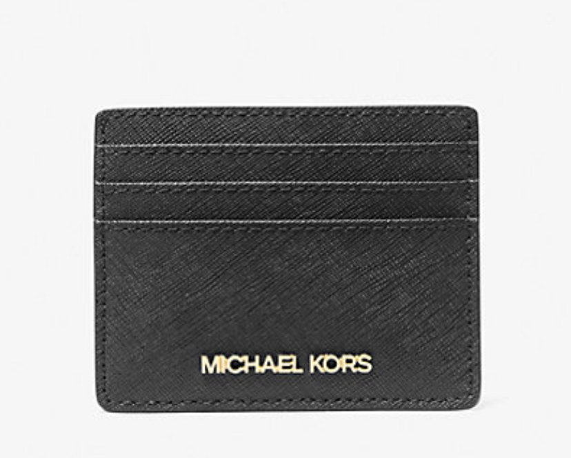 [S] MICHAEL KORS BLACK 35H6GTVD7L LG CARD HOLDER, 190049915844 (SMK1210)