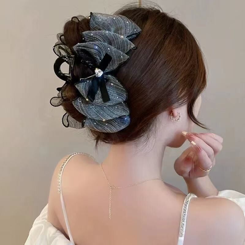 Elegant Cloudy Bubble Starry Mesh Hair Claw