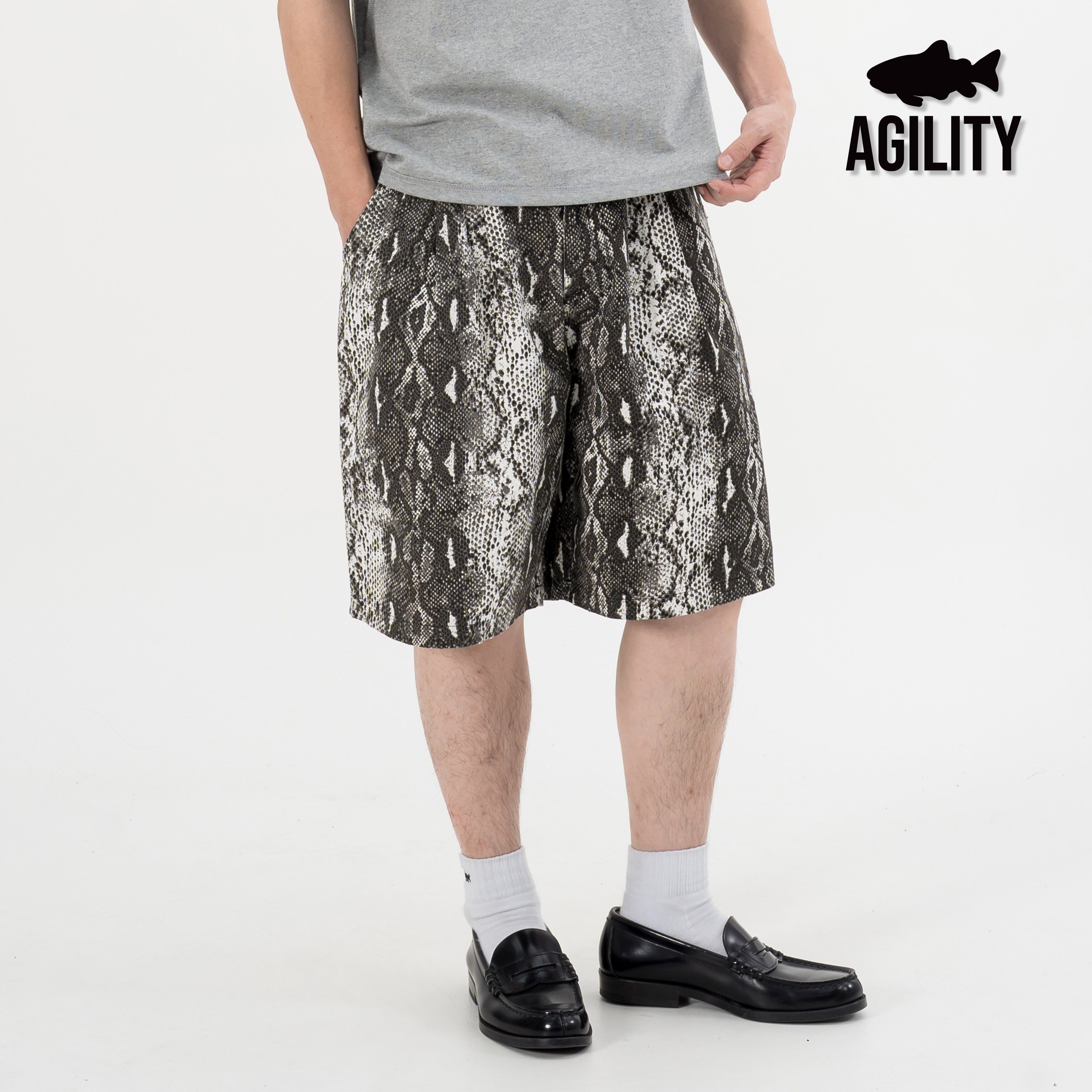 AGILITY Wide Leg Snake Print Shorts 寬版 蛇紋短褲 [SP01]