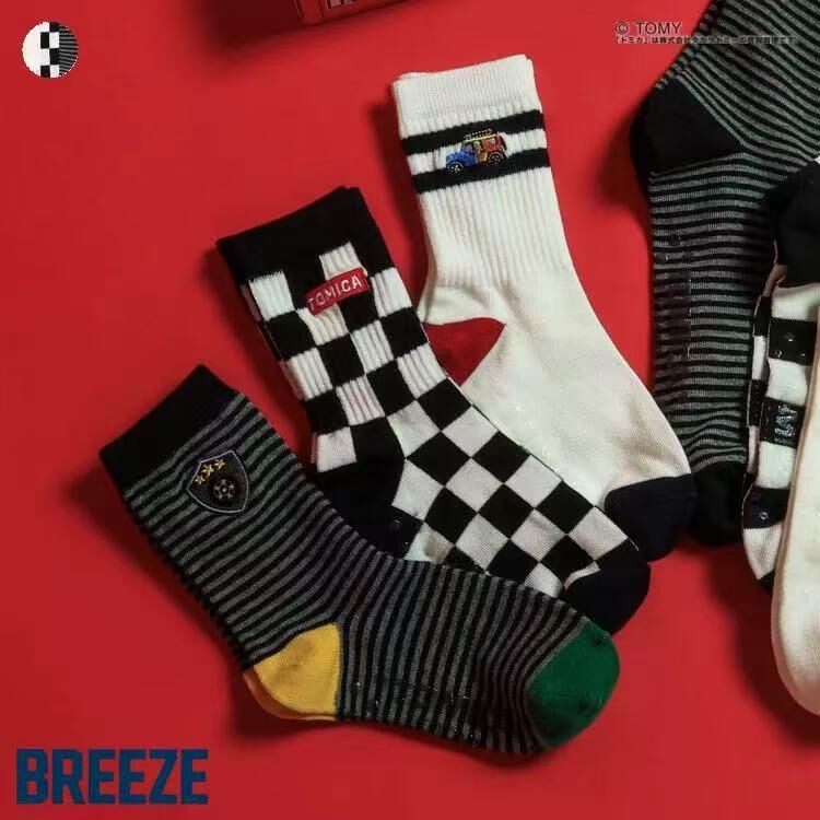 廠單 25春夏breeze tomica男寶男童襪子3雙