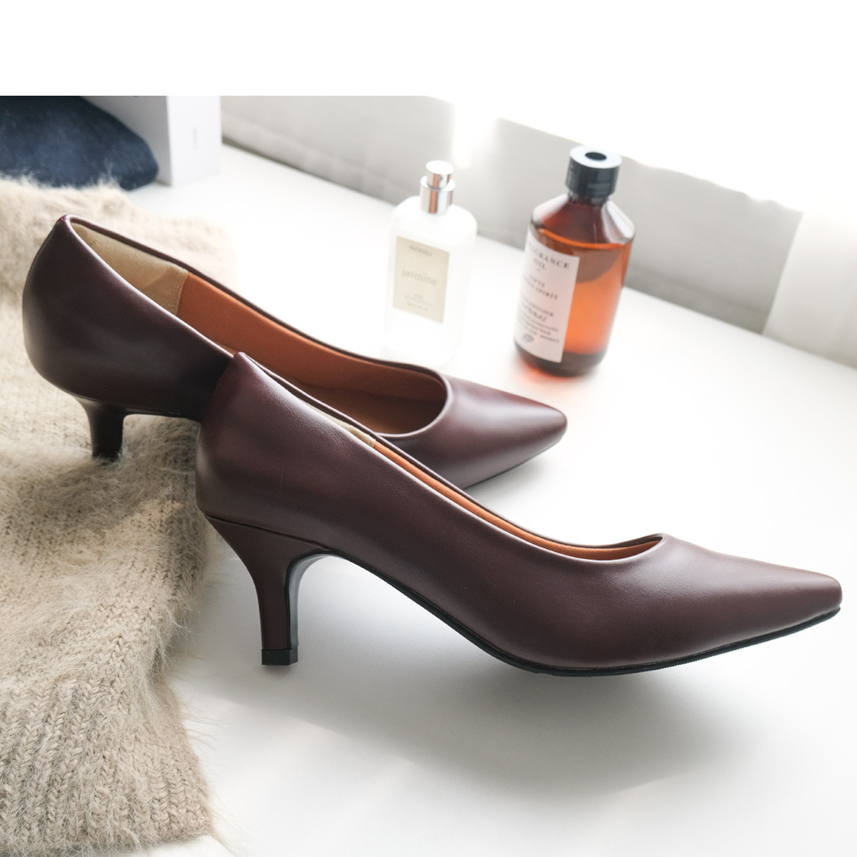 健步如飛尖頭 6 公分高跟鞋｜秋冬色【CX2610】