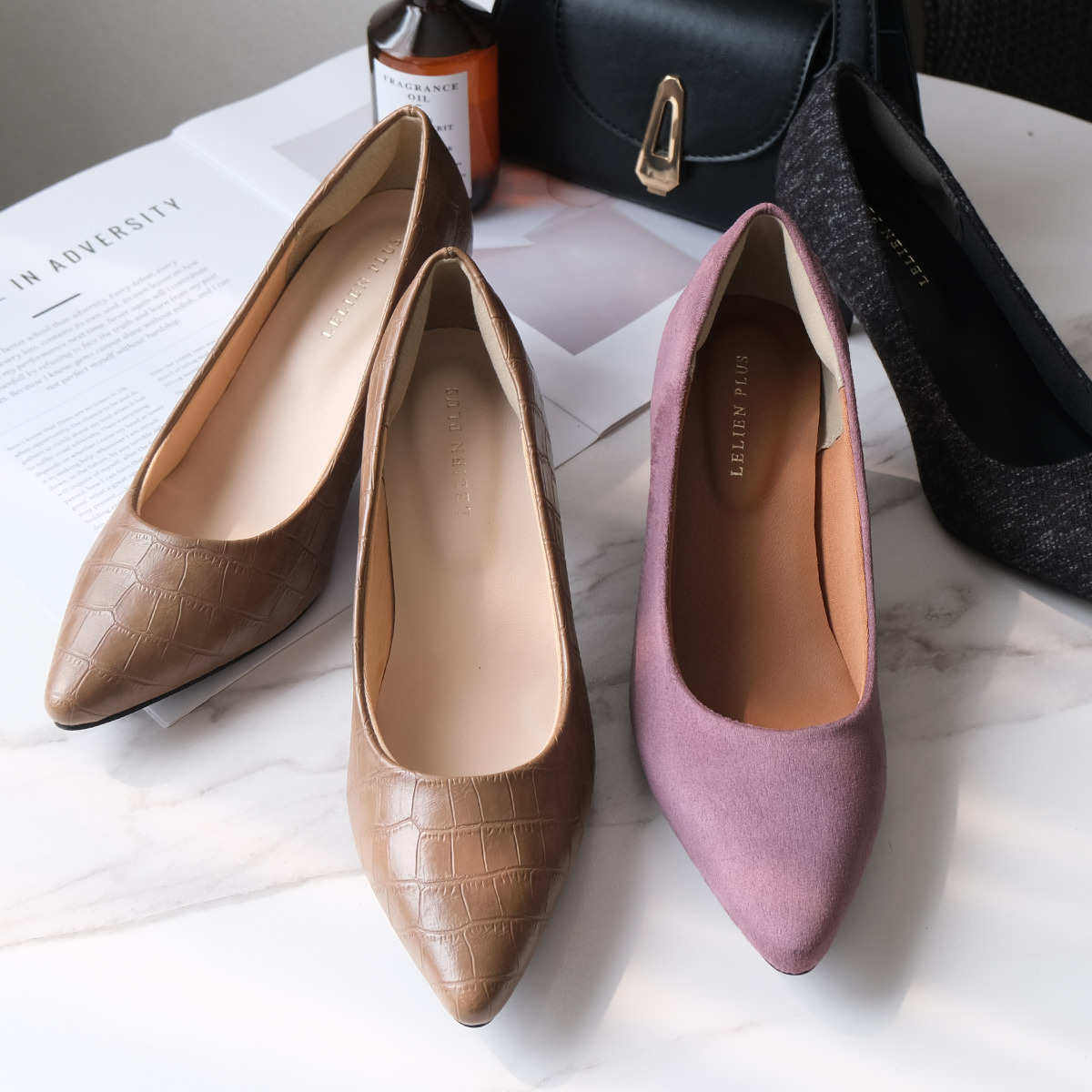 健步如飛尖頭 6 公分高跟鞋｜秋冬色【CX2610】