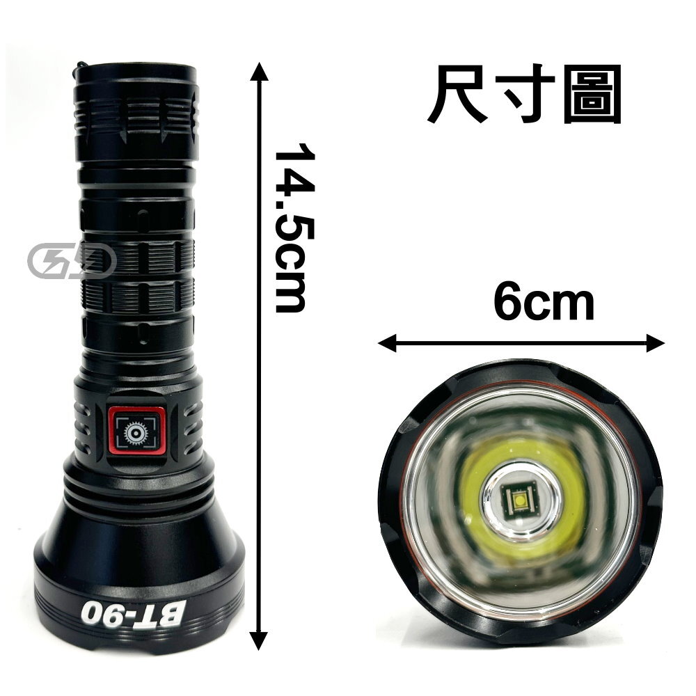 BT90手電筒+頭燈強光組合 晶典光電