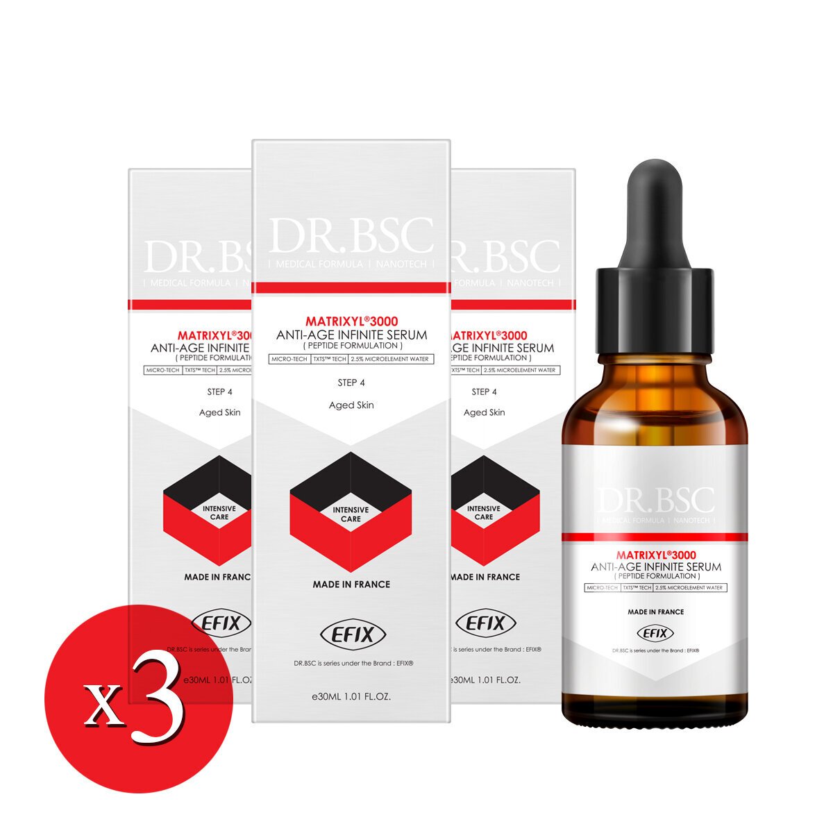 EFIX DR.BSC⭐肌膚年輕10年方案⭐法國類肉毒桿菌勝肽精華(含15%濃度胜肽複合物:MATRIXYL®3000)(30毫升)【原裝正品行貨】