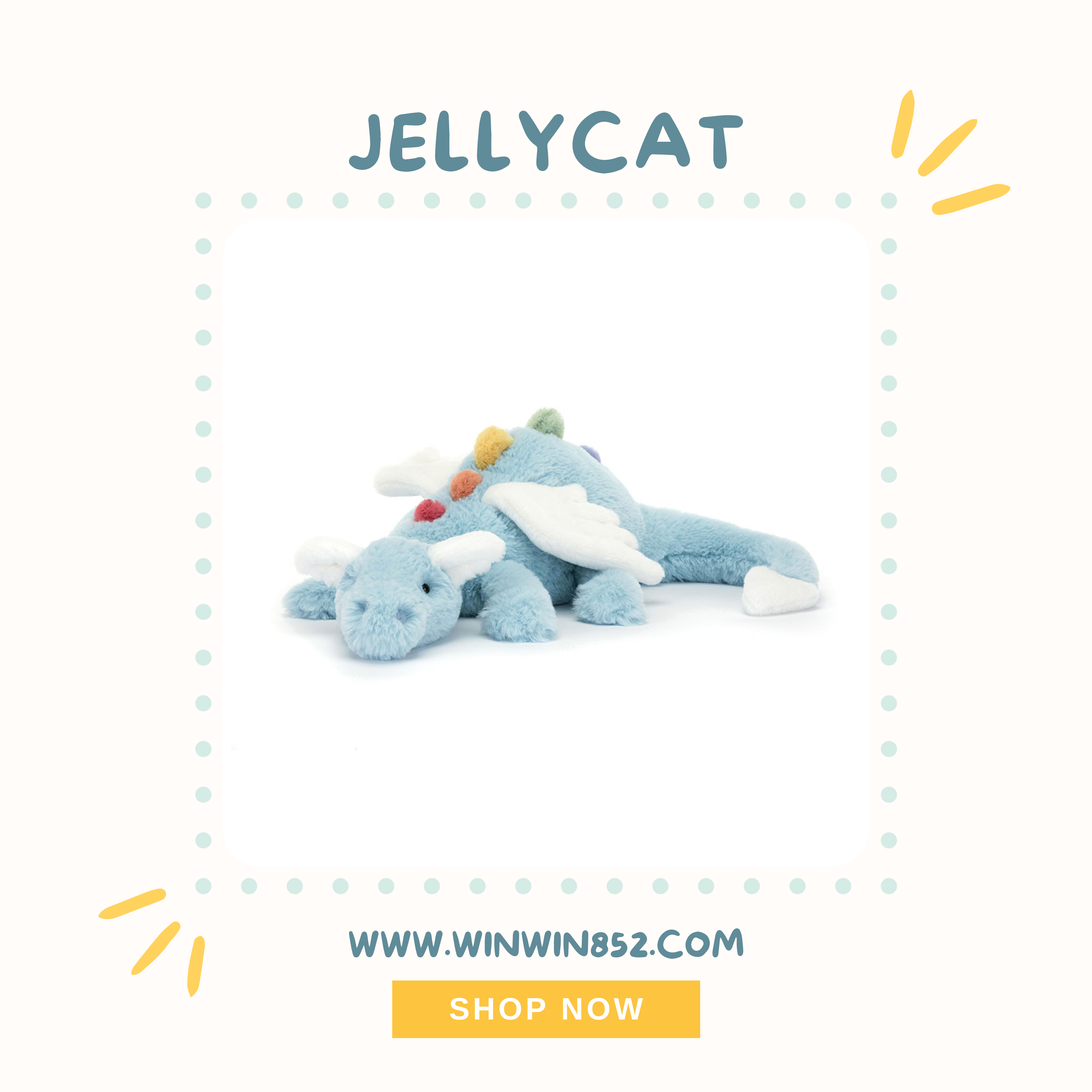 Jellycat Sky Dragon 50cm