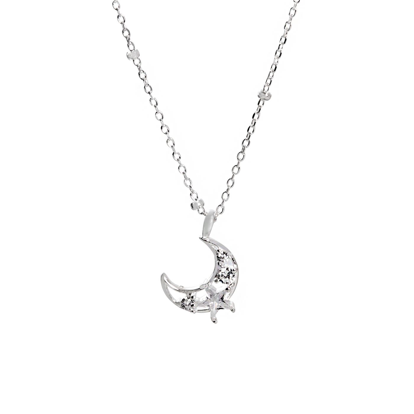 平價飾品,純銀,月亮,項鍊