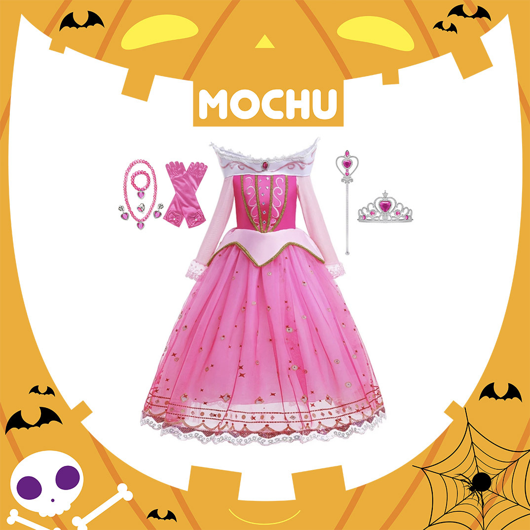 (120cm現貨)粉紅睡公主造型服