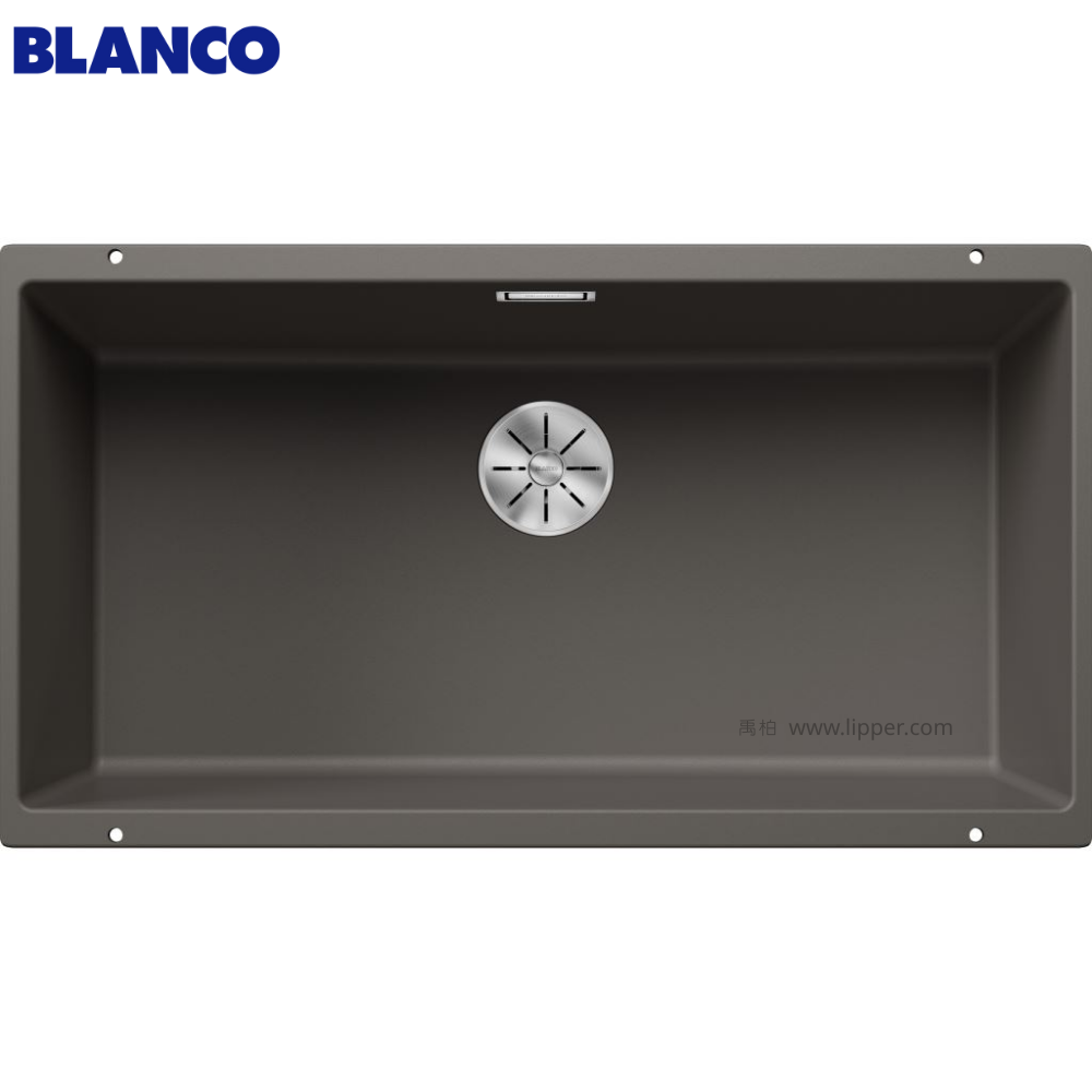 BLANCO SUBLINE 800-U 527357 花崗岩廚用水槽 (火岩灰/ 內徑80x40 cm)