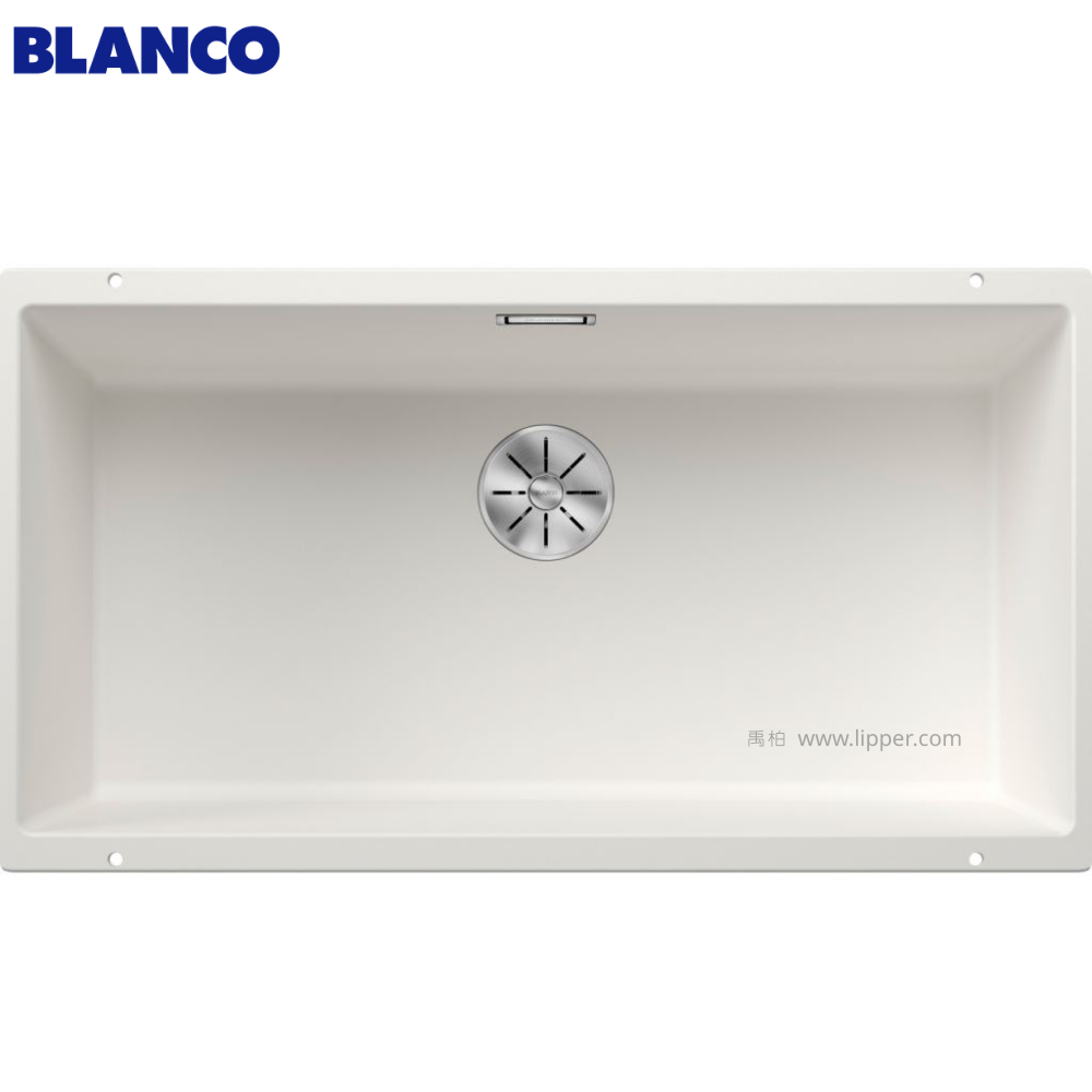 BLANCO SUBLINE 800-U 523145花崗岩廚用水槽 (白色/ 內徑80x40 cm)